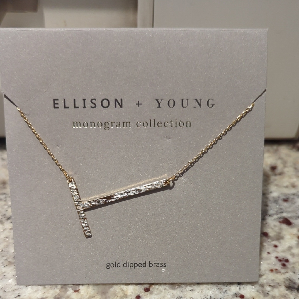 Gold Monogram Necklace